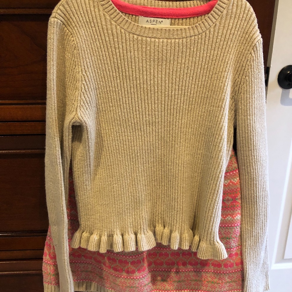 Knit sweater / skirt set